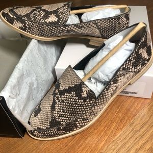NWT! Dolce Vita - Suede Snakeskin Loafers (Size 6.5)